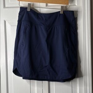 Athleta Navy Womens 18” Fairway Skort SZ-L